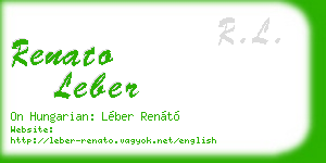 renato leber business card